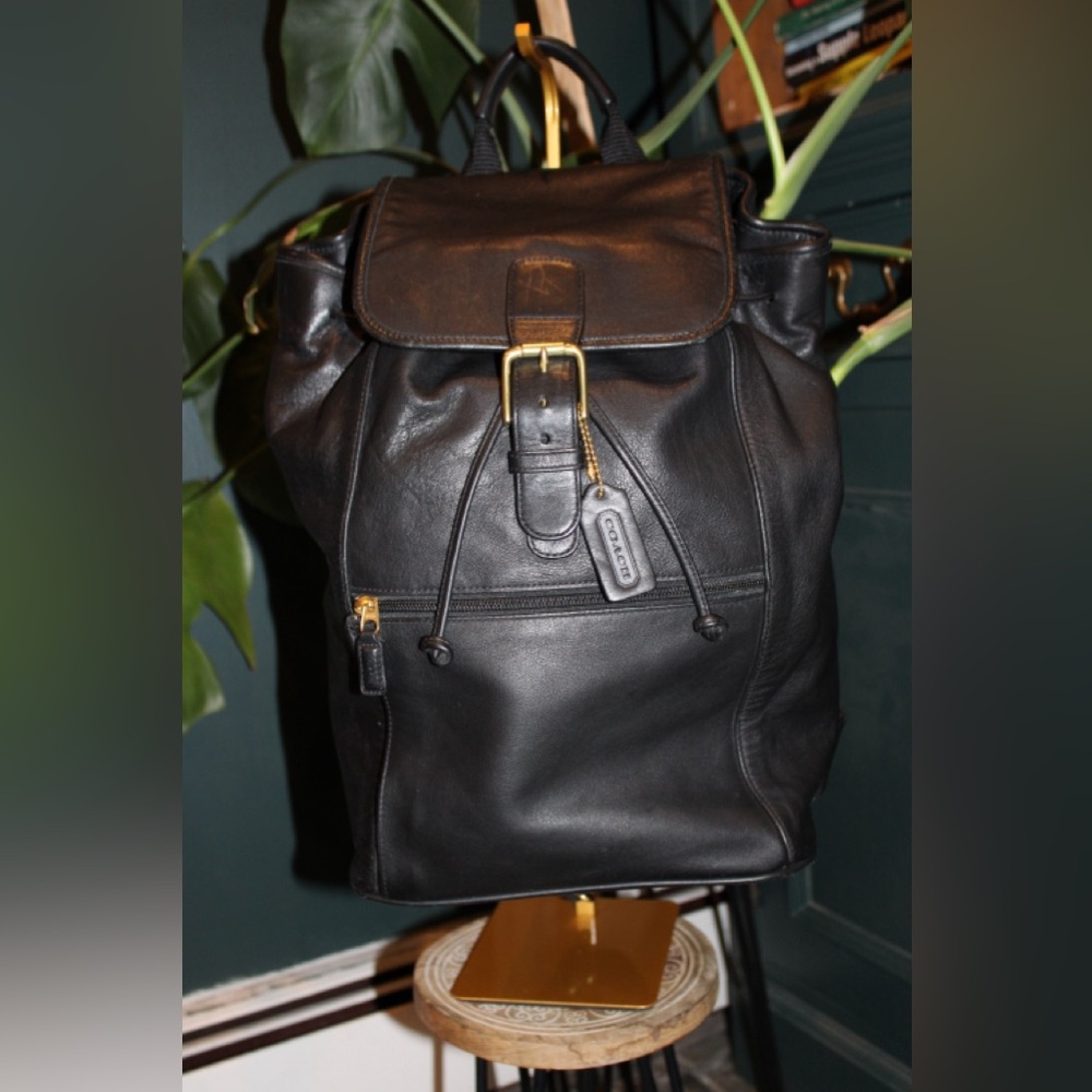Coach Leather Backpack - Picture 2 of 13